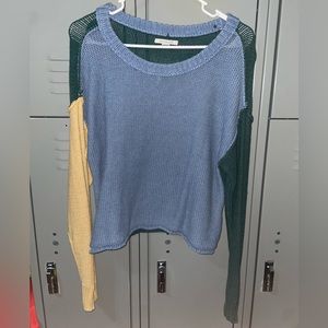 American Eagle tricolor sweater small